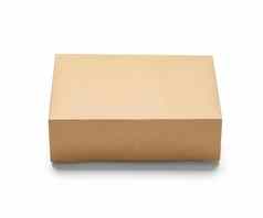 盒子包交付纸板纸箱包装包礼物容器棕色（的）孤立的现在邮件