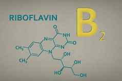 维生素核黄素分子纸纹理背景骨骼公式维生素核黄素埋地文本绿色黄色的