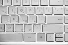 移动PC笔记本电脑键盘特写镜头文本键