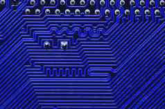 蓝色的电路董事会电子电脑硬件技术主板数字芯片技术科学