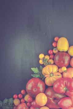 变异新鲜的成熟的西红柿