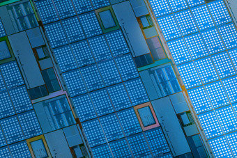 硅晶片微芯片电子产品制造集成电路全画幅高科技宏背景
