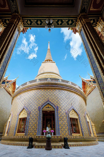 什么拉差波菲特寺庙曼谷泰国美丽的寺庙金宝塔曼谷