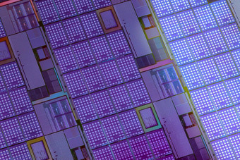 硅晶片微芯片电子产品制造集成电路全画幅高科技宏背景