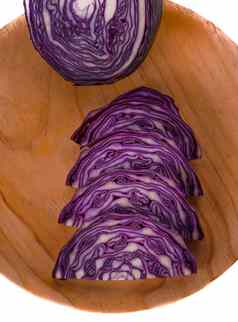 紫色的卷心菜红色的卷心菜隔离