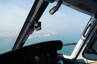 城市景观迪拜直升机