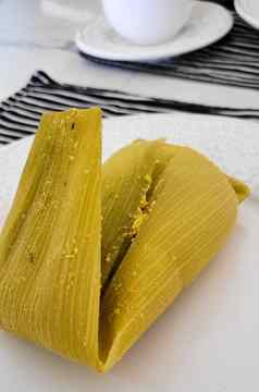 玉米粥吧典型的巴西食物使玉米
