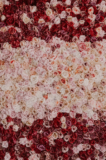 令人惊异的玫瑰背景几<strong>百万</strong>花粉红色的红色的白色颜色婚<strong>礼</strong>装饰人工完美的模型项目设计