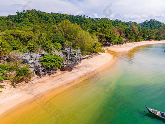 木海盗船海滩KOH帕亚姆拉廊府泰国