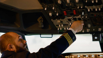 飞机队长开始引擎权力按钮指示板