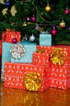礼物礼物包装弓盒子圣诞节盒子