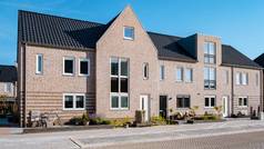 荷兰郊区区域现代家庭房子新构建现代家庭房屋荷兰