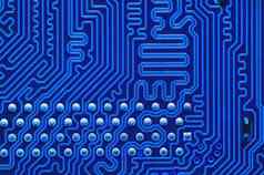 蓝色的电路董事会电子电脑硬件技术主板数字芯片技术科学