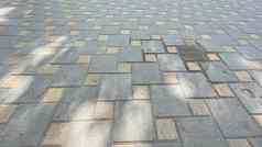 路表面使自然石头形式广场瓷砖纹理自然设计