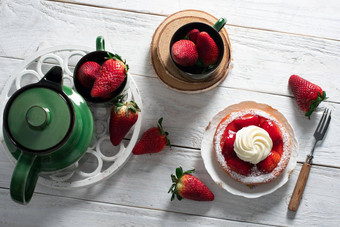<strong>水果</strong>生活草莓绿色茶集草莓蛋糕奶油
