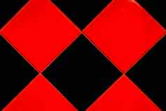 红色的黑色的马赛克陶瓷瓷砖摘要模式室内表面地板上纹理背景