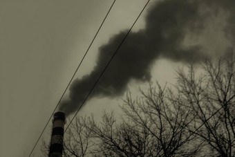 污染环境空气生态全球问题有毒烟脏烟囱工业植物发布大气