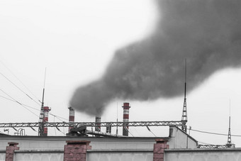 污染环境空气生态全球问题有毒烟脏烟囱工业植物<strong>发布</strong>大气