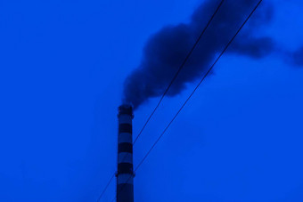 污染环境空气生态全球问题有毒烟脏烟囱工业植物<strong>发布</strong>大气