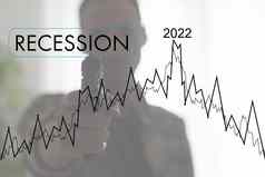 危机季度年度报告公司经济经济衰退图表图表箭头指出下降图表