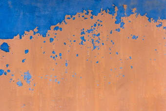 棕色（的）剥油漆金属纹理蓝色的摘要<strong>钢模</strong>式粗糙的穿铁背景表面饱经风霜的