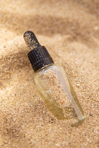 化妆品血清玻璃瓶吸管沙子
