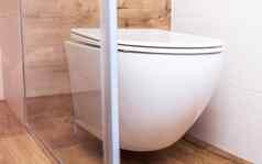 白色厕所。。。特写镜头现代浴室卫生设备现代首页