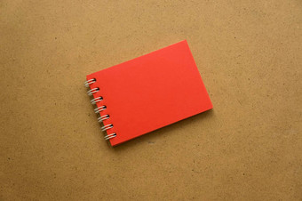 红色的记事本笔记红色的表空白空间笔记灭克磷灰色的温暖的赭色卡夫背景假期日历笔记记事本背景碑文小记事本春天