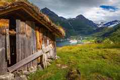 geirangerfjord村壮丽景色挪威北部欧洲