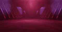 天体外星人霓虹灯灯难看的东西sci阶段激光展厅隧道走廊地下车库车房间水泥沥青混凝土神秘的栗色棕色（的）横幅背景渲染