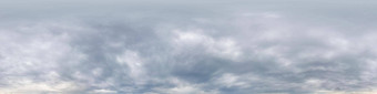 天空全景雨重积雨云云Hdr无缝的球形equirectangular全景天空圆顶天顶可视化天空更换空中无人机全景照片