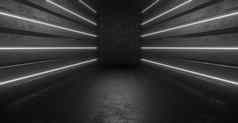 现代未来主义的赛博蒸汽朋克霓虹灯灯反射空间产品文本关注的焦点黑暗灰色横幅背景外星人未来主义的概念