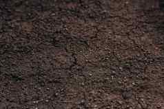 黑暗土壤纹理特写镜头干土壤背景