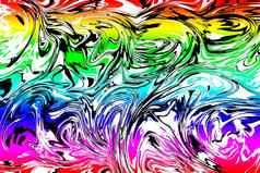 五彩缤纷的色彩斑斓的液体传播表面