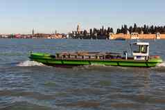 电动机船运费运输威尼斯运河