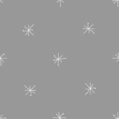 手画雪花圣诞节无缝的模式微妙的飞行雪片粉笔雪花背景美丽的粉笔handdrawn雪覆盖情感假期季节装饰