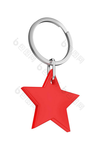 钥匙链红色的明星