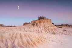 黎明光沙漠卢内特内地澳大利亚