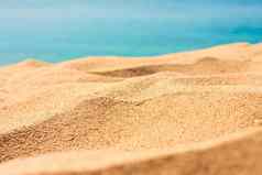 海滩沙子夏季旅行海景假期夏天假期概念