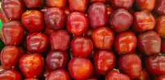 新鲜的红色的苹果好多媒体背景集团红色的成熟的苹果