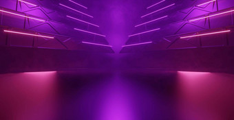 豪华的优雅的未来主义的空烟紫罗兰色的雷背景渲染
