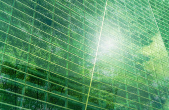可持续发展绿色建筑<strong>环保</strong>建筑可持续发展的玻璃办公室建筑树减少碳二氧化物办公室绿色环境<strong>企业</strong>建筑减少安全玻璃