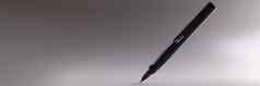 黑色的羽毛笔锋利的提示工具写作续杯墨水容器