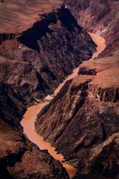 大峡谷南Rim科罗拉多州河日落亚利桑那州美国