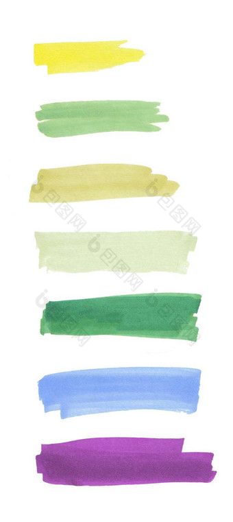 艺术pallete笔标记绘画色彩斑斓的涂片