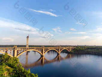 preobrazhensky桥第聂伯河河结构悬架体系结构概念城市城市扎波罗热扎波罗热拱桥