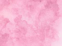 柔和的粉红色的梯度水彩背景