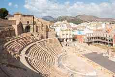 历史具有里程碑意义的古老的毁了石头剧院