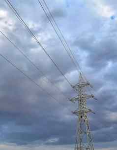 高电压电波兰传输行电塔权力能源工程系统
