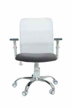 白色办公室扶手椅孤立的白色背景